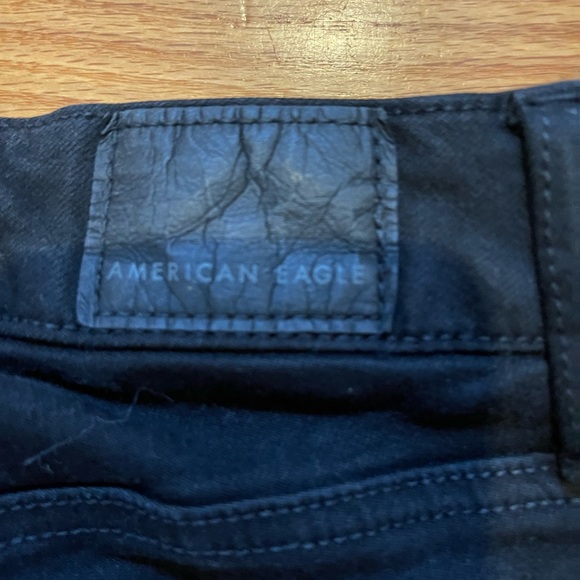 American eagle black skinny jeans.  Stretch.  Size 0. - Picture 4 of 5